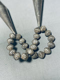 The Biggest Cones Ever!! Vintage Native American Navajo Sterling Silver Necklace-Nativo Arts