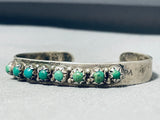 Amazing Vintage Native American Zuni Turquoise Sterling Silver Bracelet-Nativo Arts