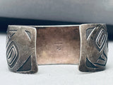 Bennard Frances Dallasvuyaoma Native American Hopi Sterling Silver Bracelet-Nativo Arts