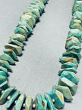 100+ Gram Vintage Native American Navajo Royston Turquoise Sterling Silver Necklace-Nativo Arts