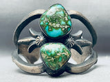 One Of Most Vivid Ever Vintage Native American Navajo Royston Turquoise Sterling Silver Bracelet-Nativo Arts