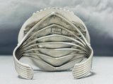 Phil Yazzie Earth Blue Turquoise Native American Navajo Sterling Silver Bracelet-Nativo Arts