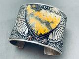 Heart Of Jasper Vintage Navajoi Sterling Silver Bracelet-Nativo Arts