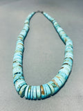 Native American 118 Grams Quality Vintage Santo Domingo Turquoise Sterling Silver Necklace-Nativo Arts