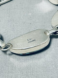 Important Vintage Native American Navajo Turquoise Sterling Silver Link Bracelet-Nativo Arts