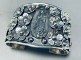 The Best Vintage Lady Of Guadalupe Sterling Silver Bracelet Cuff-Nativo Arts