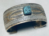 Red Mountain Turquoise!! Vintage Native American Navajo Sterling Silver Bracelet Cuff-Nativo Arts