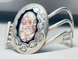 Ted Goodluck Vintage Native American Navajo Agate Sterling Silver Bracelet-Nativo Arts