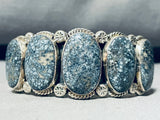 The Best Native American Navajo New Lander Turquoise Sterling Silver Bracelet-Nativo Arts