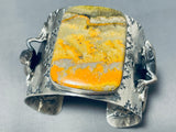 131 Grams Yellow Jasper Huge San Felipe Sterling Silver Bracelet-Nativo Arts