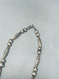 Raymond Lovato!! Important Vintage Santo Domingo Pot Sterling Silver Necklace-Nativo Arts