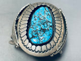 Native American Rare Early Hallmark! Vintage Orville Tsinnie Turquoise Sterling Silver Bracelet-Nativo Arts