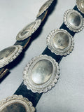 347 Grams Vintage Native American Navajo Hand Wrought Sterling Silver Concho Belt Old-Nativo Arts