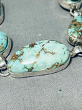 Important Vintage Native American Navajo Turquoise Sterling Silver Link Bracelet-Nativo Arts