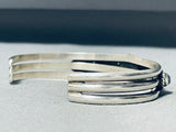 Important Tommy Yazzie Vintage Native American Navajo Damale Turquoise Sterling Silver Bracelet-Nativo Arts