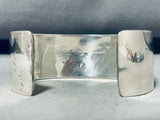 Captivating Signed Native American Navajo Sterling Silver Handcarved 3 Horses Bracelet-Nativo Arts
