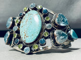 The Best Vintage Native American Navajo Topaz Turquoise Sterling Silver Bracelet-Nativo Arts
