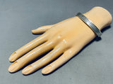Marvelous Vintage Native American Laguna Sterling Silver Bracelet Signed Glenn Paquin-Nativo Arts