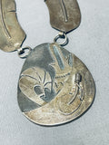 Important Walt Vandever Vintage Native American Navajo Sterling Silver Necklace-Nativo Arts