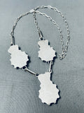 Detailed Vintage Zuni Turquoise Sun God Inlay Sterling Silver Necklace-Nativo Arts