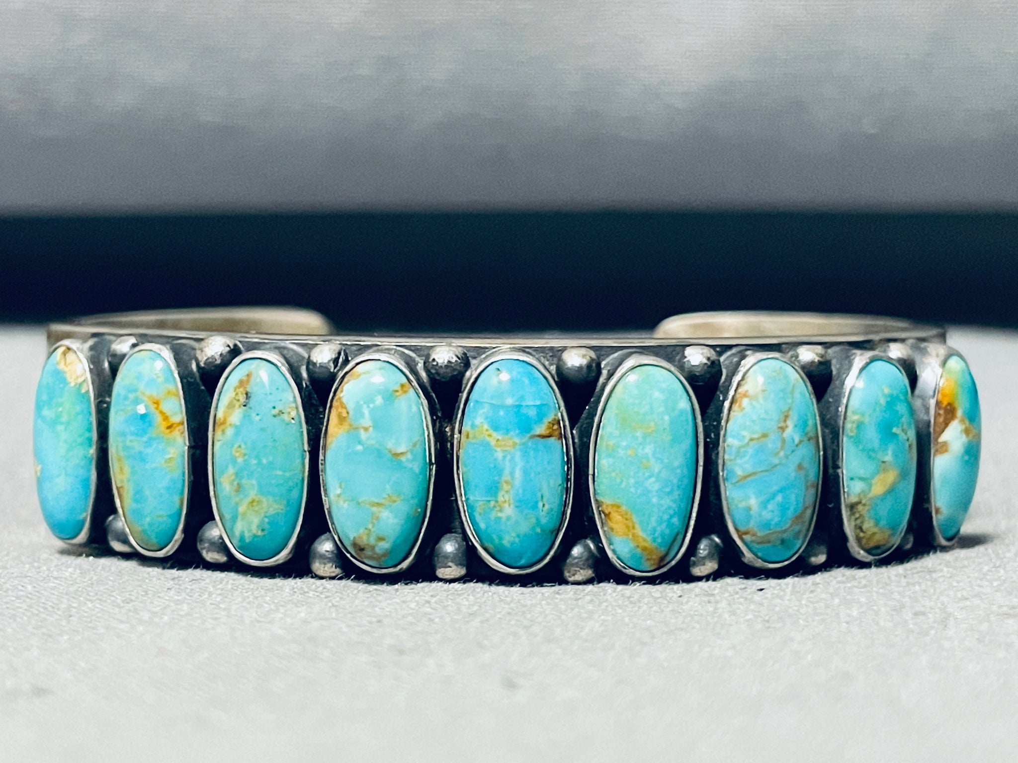 Important Heavy Vintage Native American Navajo Kirk Smith