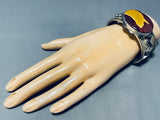 Mookaite Stone!! Very Rare Vintage Native American Navajo Sterling Silver Bracelet-Nativo Arts