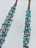 Superior Vintage Native American Navajo Turquoise Nugget Heishi Necklace Old-Nativo Arts
