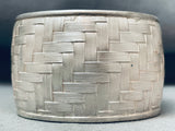 Mosaic Brick Vintage Southwest Sterling Silver Bracelet Cuff-Nativo Arts