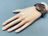 The Best Vintage Navajo Copper Head Detailed Bracelet Cuff-Nativo Arts