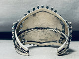 Native American Needles Of Turquoise Vintage Zuni Sterling Silver Cluster Bracelet-Nativo Arts