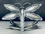 Vince John Platero Vintage Native American Navajo Sterling Silver Butterfly Bracelet!-Nativo Arts