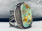 One Of The Finest Vintage Native American Navajo Royston Turquoise Sterling Silver Bracelet-Nativo Arts