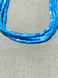 Gasp! Native American Navajo Denim Lapis Sterling Silver Necklace-Nativo Arts