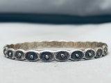 Lovely Vintage Native American Navajo Sterling Silver Bangle Bracelet-Nativo Arts