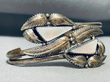 Important Lee Famous Famous Vintage Native American Navajo Sterling Silver Bracelet-Nativo Arts