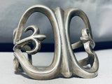 One Of The Most Beautiful Vintage Native American Navajo Sterling Silver Thorn Bracelet-Nativo Arts