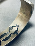 Important Heavy Vintage Native American Navajo Kirk Smith Turquoise Sterling Silver Bracelet-Nativo Arts