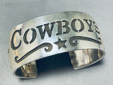 Dallas Cowboys Vintage Native American Navajo Sterling Silver Bracelet-Nativo Arts