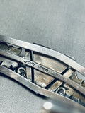 Les Beaker Orvil Jack Turquoise!! Vintage Native American Navajo Sterling Silver Bracelet-Nativo Arts