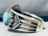One Of The Best Ever Vintage Native American Navajo Spiderweb Turquoise Sterling Silver Bracelet-Nativo Arts