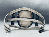 Rare Kings Manassa Green Turquoise Vintage Native American Navajo Sterling Silver Bracelet-Nativo Arts
