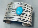 Linda Johnson Tremendous Sleeping Beauty Turquoise Sterling Silver Bracelet-Nativo Arts