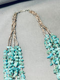 One Of The Best Vintage Santo Domingo Green Turquoise Necklace Old-Nativo Arts