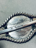One Of The Best Vintage Native American Navajo Gaspeite Sterling Silver Bracelet-Nativo Arts