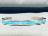Robin Banteah Vintage Zuni Turquoise Sterling Silver Bracelet-Nativo Arts