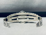 Spottted Rainbow Vintage Early Native American Navajo Sterling Silver Bracelet-Nativo Arts