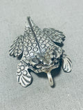 The Best Vintage Native American Navajo Toad Sterling Silver Pin Pendant-Nativo Arts