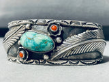 Tommy Willeto Vintage Native American Navajo Nturquoise Sterling Silver Bracelet-Nativo Arts