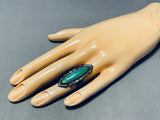 Fabulous Vintage Native American Navajo Royston Turquoise Sterling Silver Ring-Nativo Arts