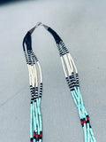 Incredibly Intricate Vintage Santo Domingo Turquoise Heishi Necklace Old-Nativo Arts